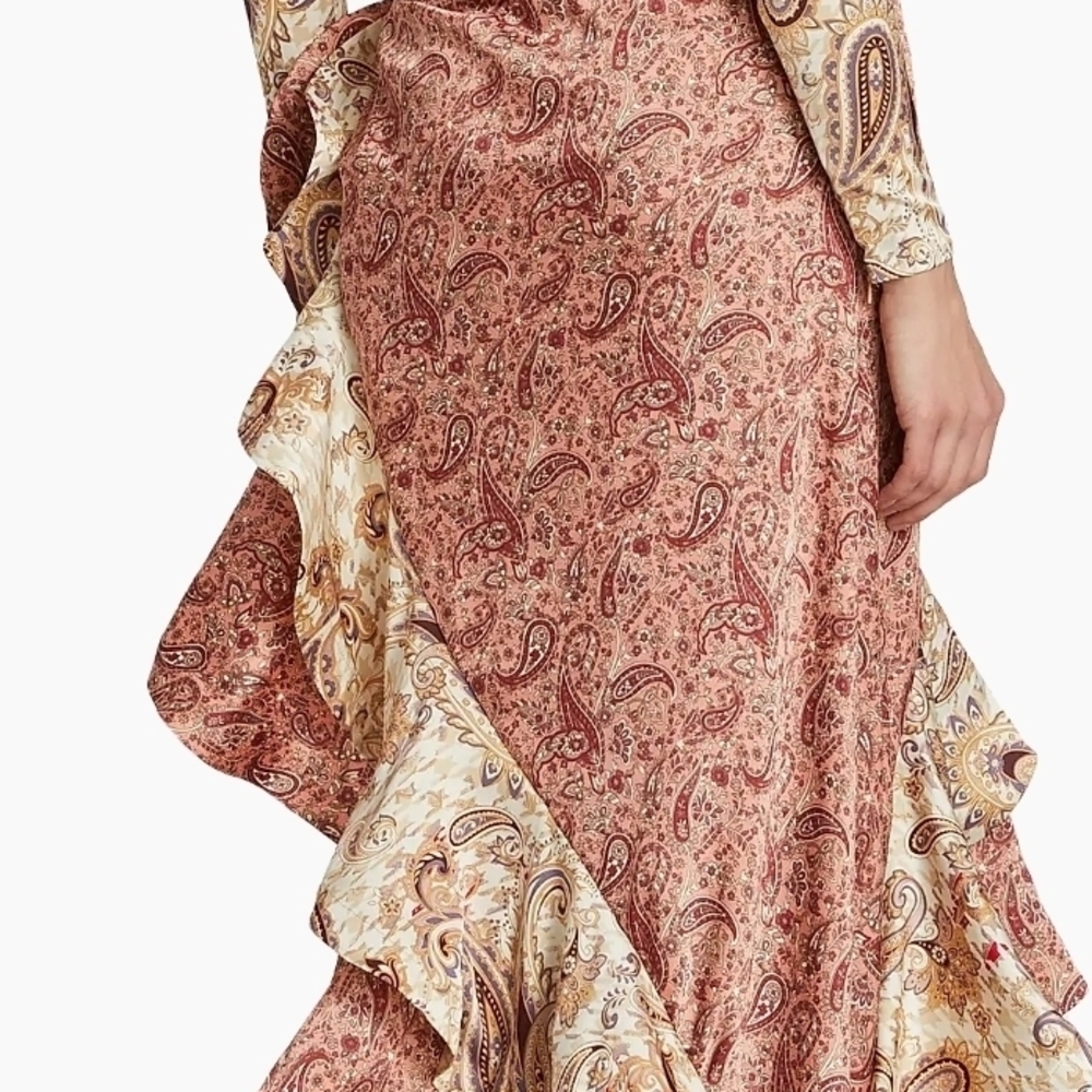 Bronx & Banco.elegant Paisley Print Dress - Picture 11 of 13